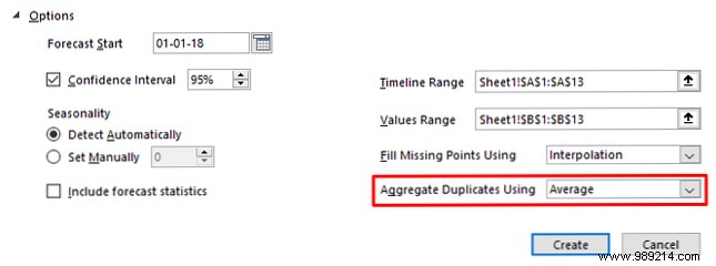 Use Excel s forecast function to turn historical data into predictions