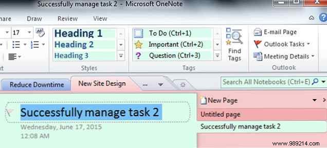 Turn Outlook into a project management tool with OneNote integration