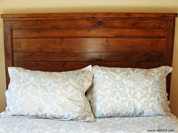 How to Build a Rustic Wood Headboard