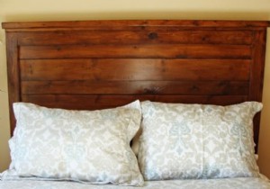 How to Build a Rustic Wood Headboard