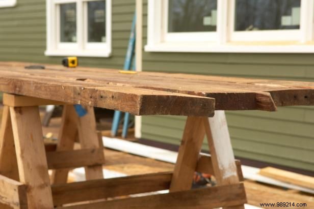 How to Build an Office Desk From Reclaimed Wood