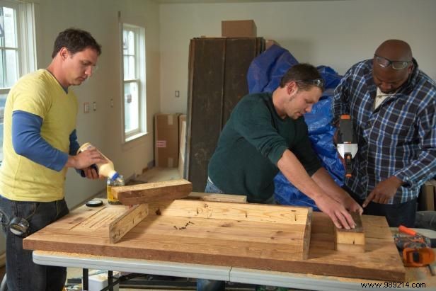 How to Build an Office Desk From Reclaimed Wood