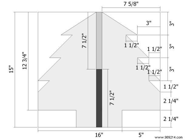 How to Build a Wooden Christmas Tree Centerpiece