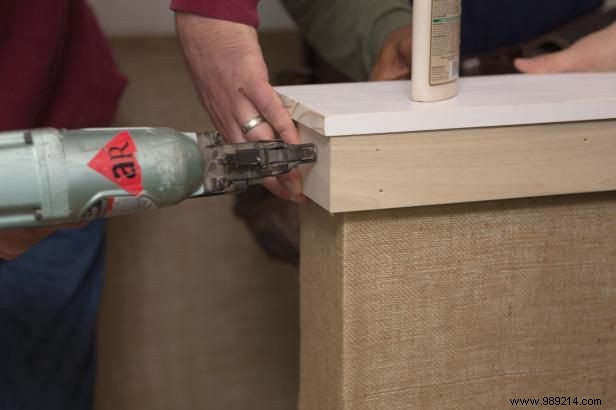 How to Create Burlap Wainscoting