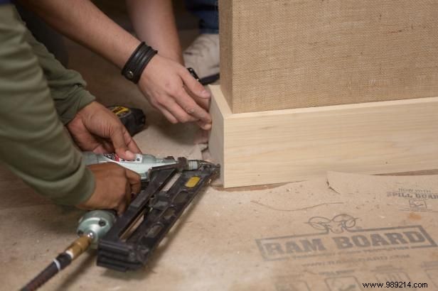 How to Create Burlap Wainscoting