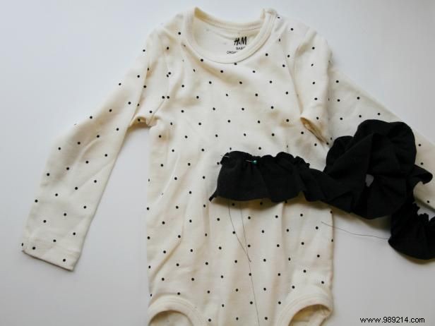 How to Embellish a Onesie with Neck and Shoulder Ruffles