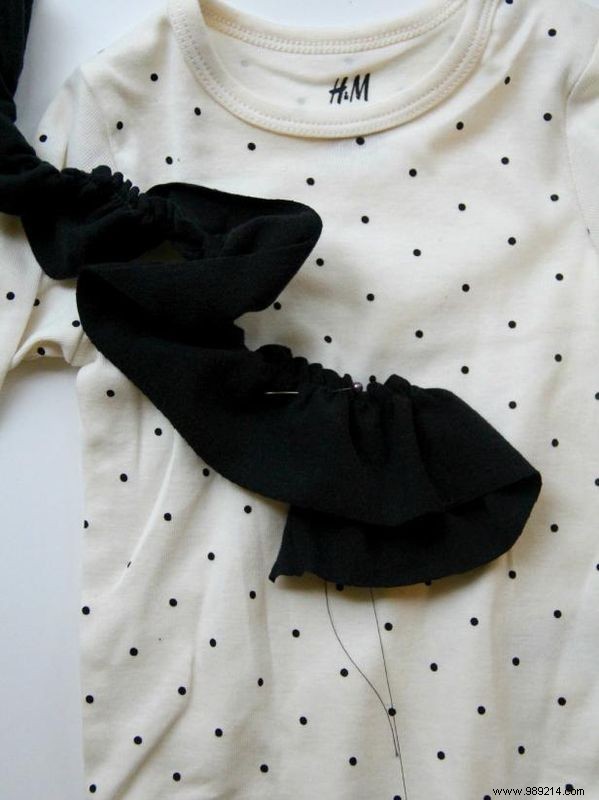 How to Embellish a Onesie with Neck and Shoulder Ruffles