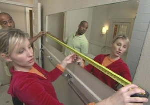 How to frame a bathroom mirror