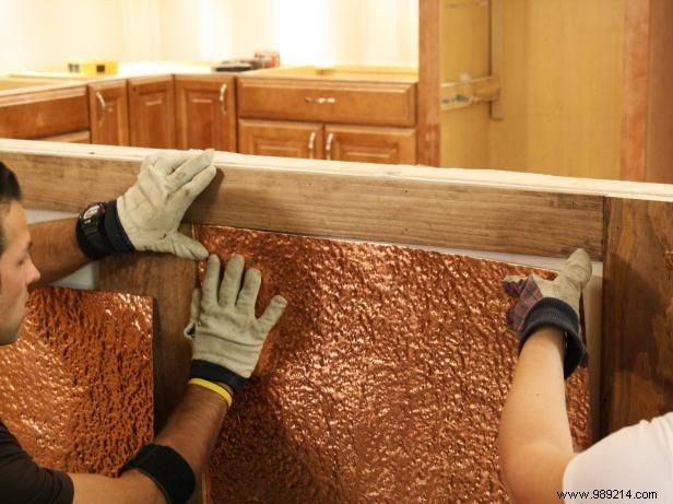 How to install copper siding