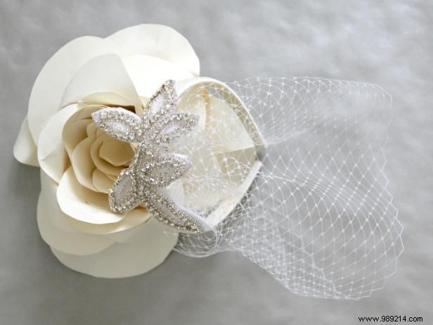 How to make a birdcage wedding veil