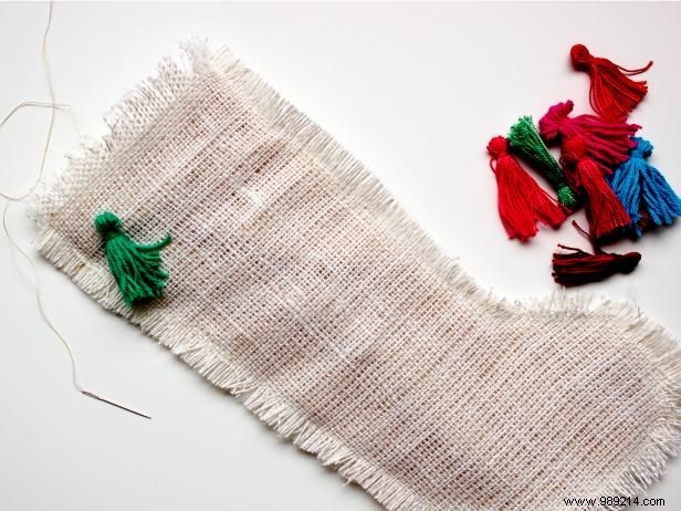 How to Make a Burlap Christmas Stocking