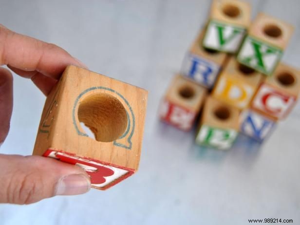 How to make a building block coat rack for kids