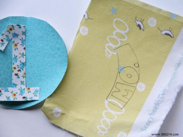 How to make a fabric applique and add it to a Baby Onesie