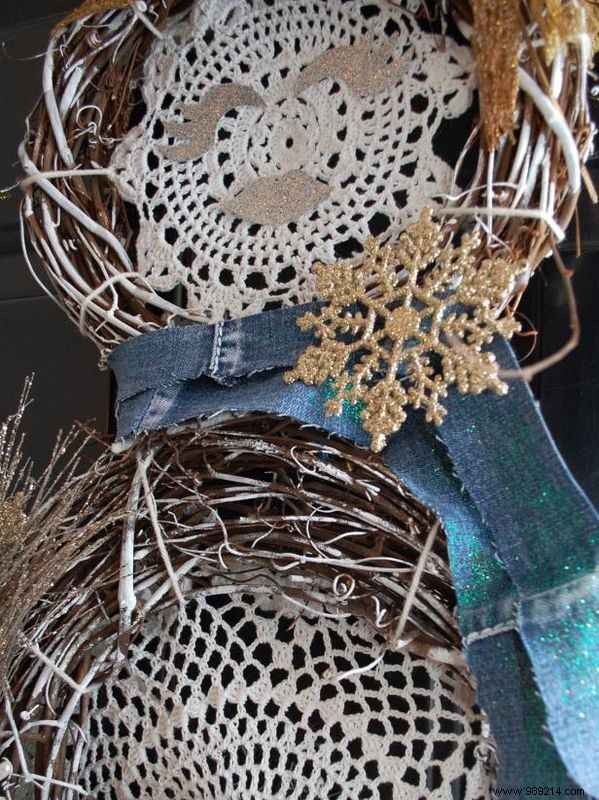 How to Make a Boho Snowman Wreath Dreamcatcher