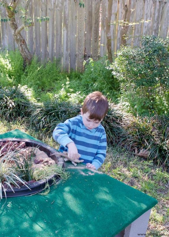 How to make a dinosaur garden for little wannabe paleontologists