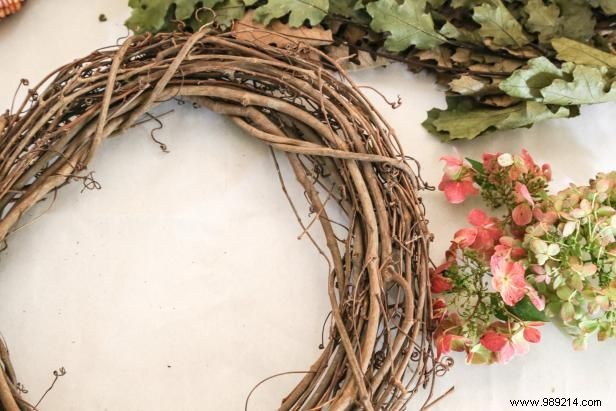 How to Make a Fall Hydrangea Wreath