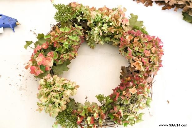 How to Make a Fall Hydrangea Wreath