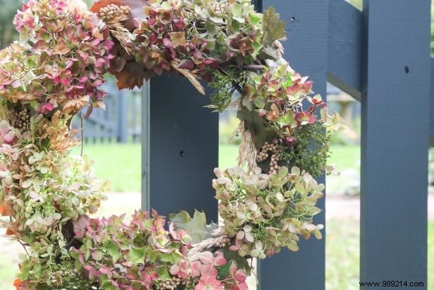 How to Make a Fall Hydrangea Wreath