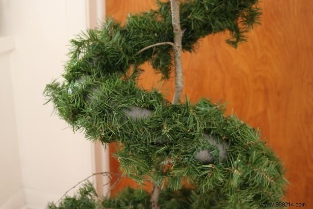 How to Make an Evergreen Faux Spiral Topiary