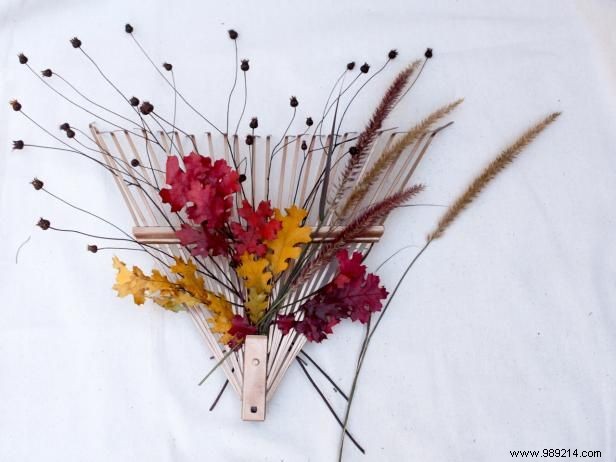 How to Make a Fall Rake Wreath