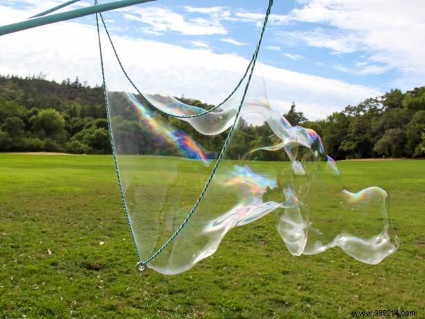 How to make a giant bubble wand and bubble solution