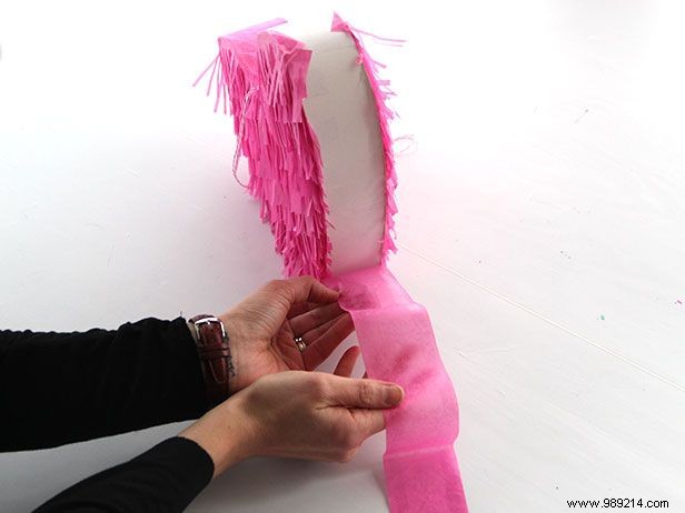 How to make a Fringed Heart Pinata