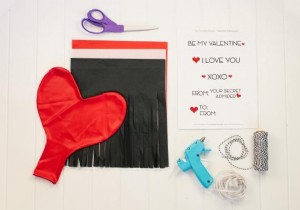 How to make a fabric fringe tassel heart balloon