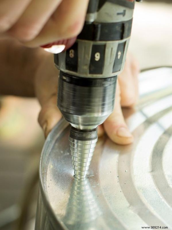 How to make a light fixture out of a galvanized bucket