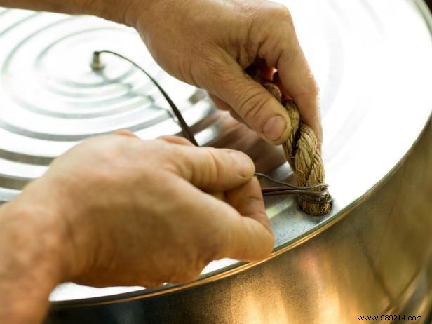 How to make a light fixture out of a galvanized bucket