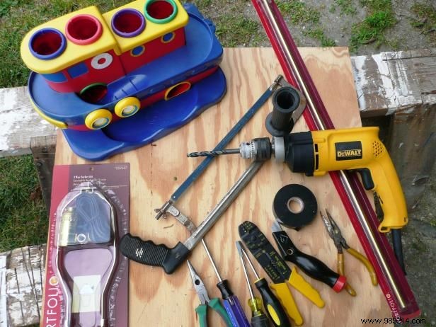 How to make a toy tug boat lamp