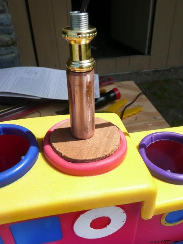 How to make a toy tug boat lamp