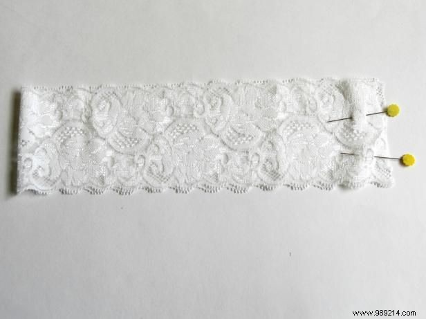 How to make a lace wedding garter