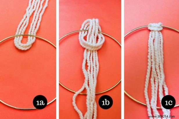 How to make a macrame Halloween wall hanging