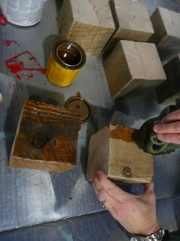 How to make a clay bench using old kitchen cabinets