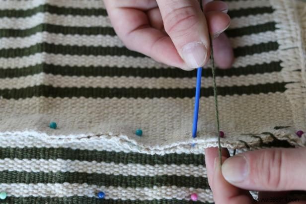 How to Make a Pet Bed Cover From a Flat Weave Rug