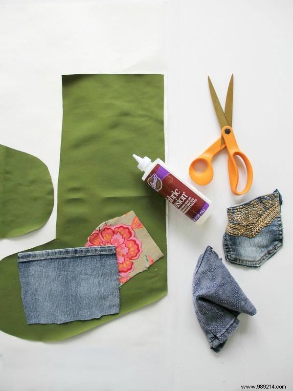 How to Make a Patchwork Denim Christmas Stocking