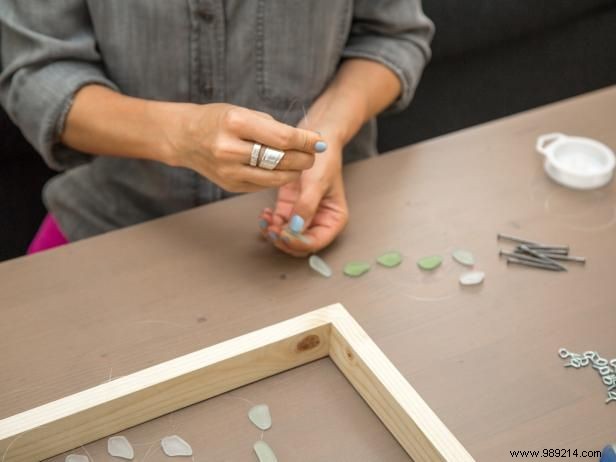 How to make a sea glass shadow box