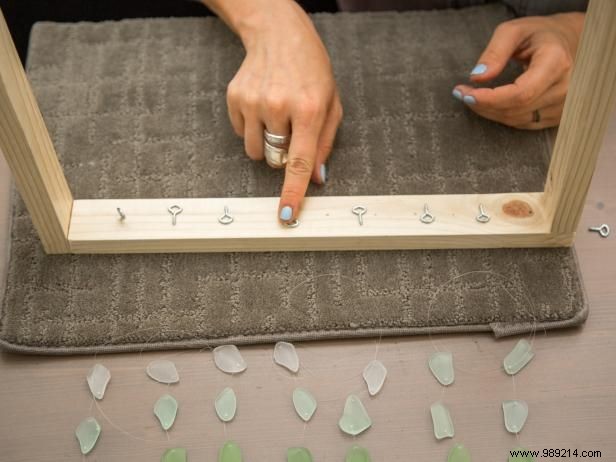 How to make a sea glass shadow box