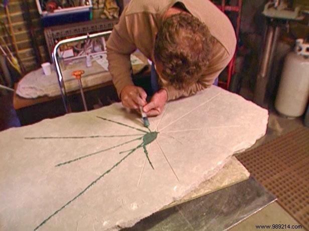 How to make a stone coffee table top