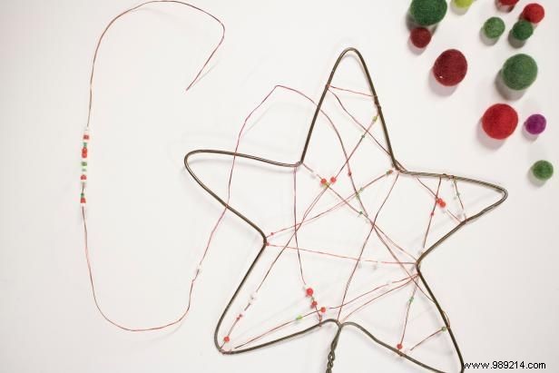 How to make a tree ornament using a recycled wire hanger