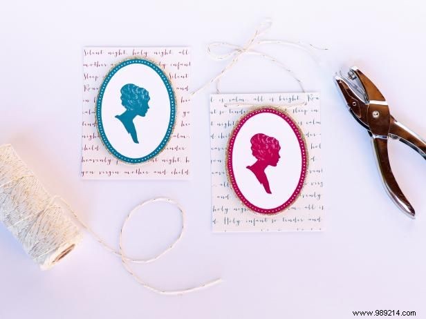 How to make a traditional Christmas ornament silhouette