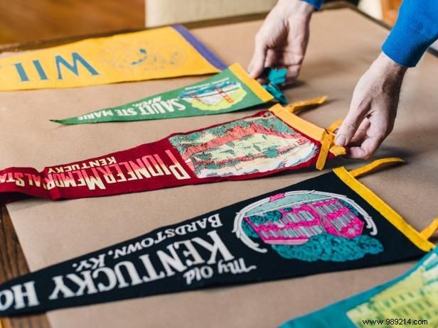 How to Make a Vintage School Pennant Party Banner