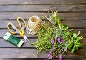 How to Make a Herb Garland Centerpiece