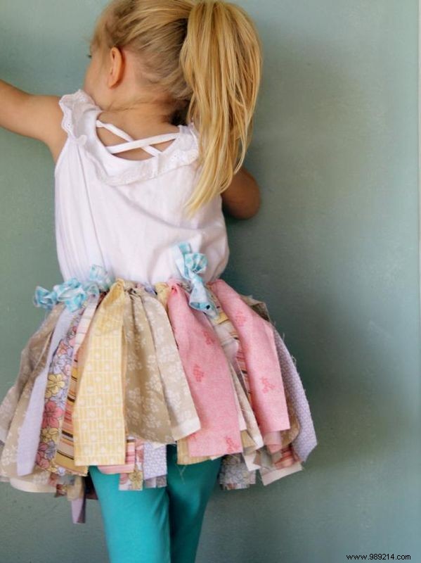 How to make a recycled tutu with fabric scraps