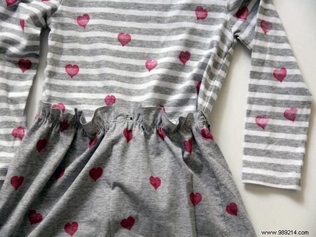 How to Make an Upcycled Heart T-Shirt Dress