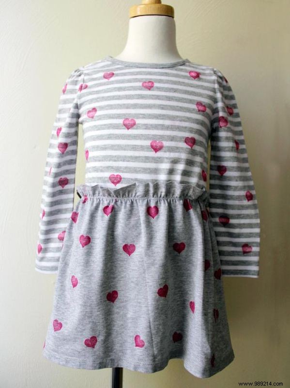 How to Make an Upcycled Heart T-Shirt Dress