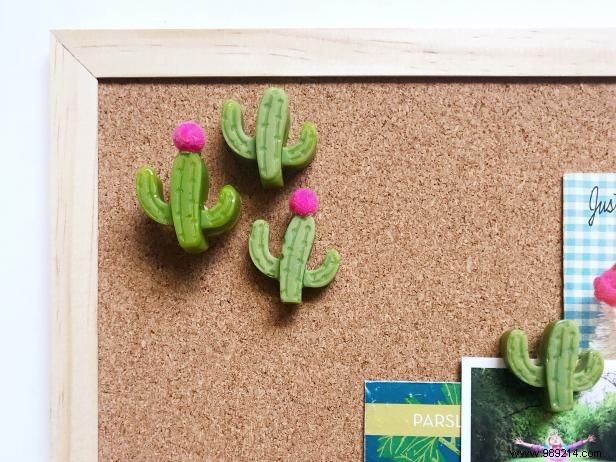 How to make cactus push pins from glue sticks