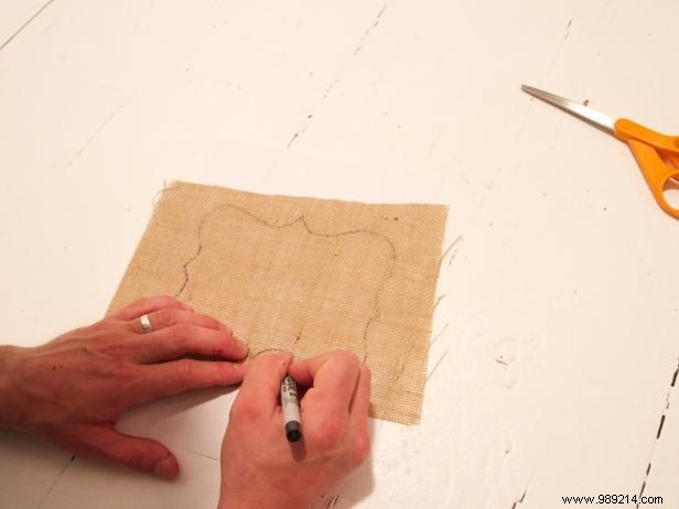 How to Make Burlap Wedding Chair Backs