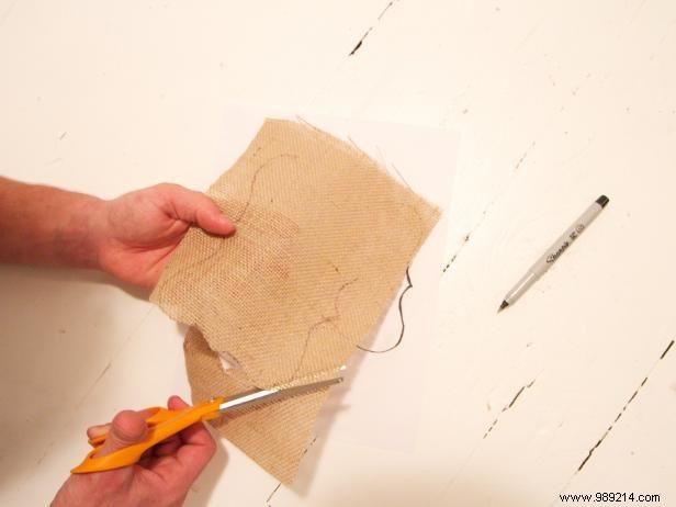 How to Make Burlap Wedding Chair Backs