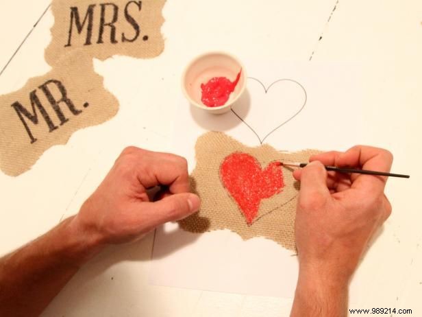 How to Make Burlap Wedding Chair Backs